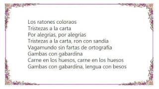 Joaquín Sabina - Ratones Coloraos Rap Lyrics
