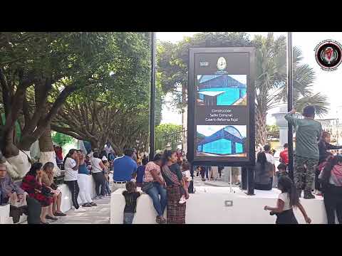 Inauguración del Parque Municipal de San Antonio Huista.