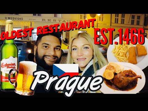Restaurante mais antigo de Praga (Praha) U Medvídků 1466