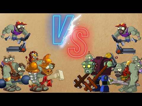 Plants Vs Zombies 2 the battle of the four strongest gargantuars  plush Cardio Zombie phase 1.2.3