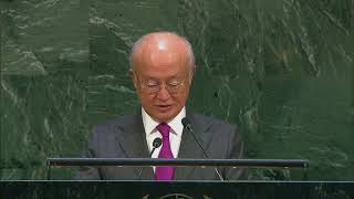 Yukiya Amano (IAEA Director General) on the IAEA Report - General Assembly