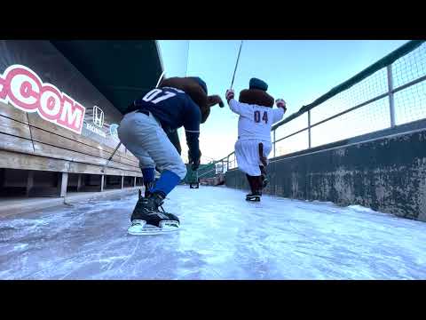 Fisher Cats Dugout Hockey!