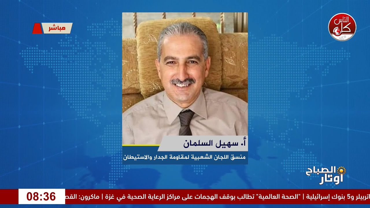 التسونامي الاستيطاني يضرب الضفة لقاء أ. سهيل السلمان : منسق اللجان الشعبية لمقاومة الجدار والاستيطان