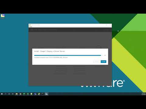 vSphere 7 Demo - Installing vCenter Server