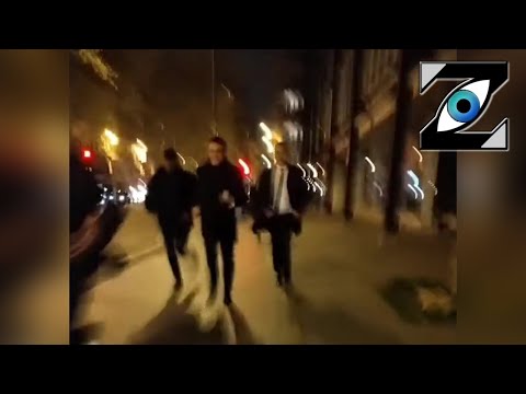 [Zap Net] E. Macron surpris de nuit, courant et fuyant avec ses gardes du corps.. (21/04/23)