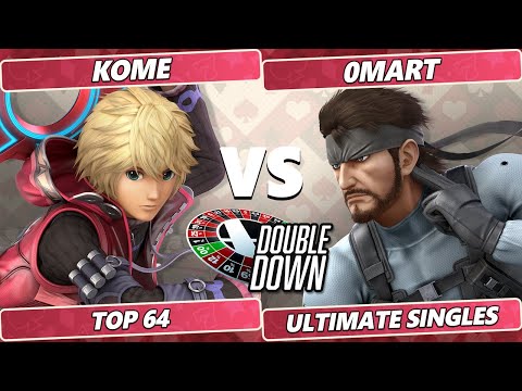 Double Down 2022 Top 64 - Kome (Shulk) Vs. 0Mart (Snake) SSBU Smash Ultimate Tournament