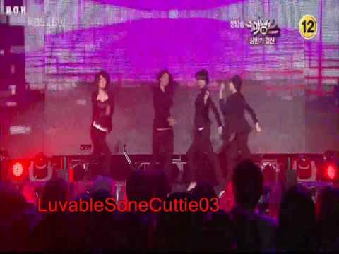 100625 SNSD Hyoyeon,Sooyoung,Yuri,Yoona Special Stage