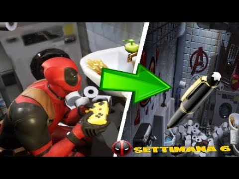 MISSIONE TROVA IL PENNARELLO di DEADPOOL nel QG|Sfide SETTIMANA  6 DEADPOOL!
