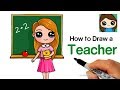 How to Draw a Teacher Easy | Back to School