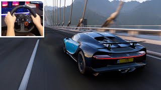 Bugatti Chiron - Forza Horizon 5 | Logitech G29 [4K]