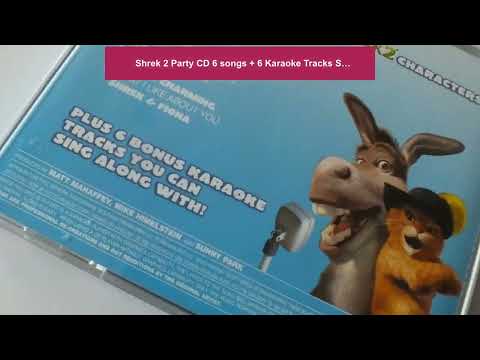 Shrek 2 Party CD 6 songs + 6 Karaoke Tracks Single disc