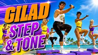 Step and Tone Aerobics Workout with Gilad | Aerobics Workout for Weight Loss