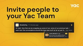 How to invite someone to Yac