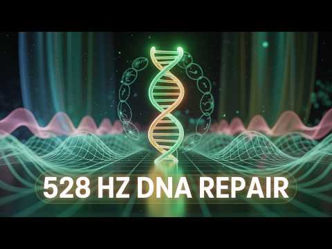 528 Hz Neural DNA Recalibration Grid | Phi-Encoded Harmonic Healing (8-Hour Black Screen)