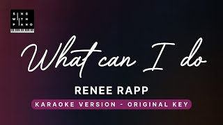 Download lagu What can I do - Renee Rapp (Original Key Karaoke) - Piano Instrumental Cover with Lyrics mp3