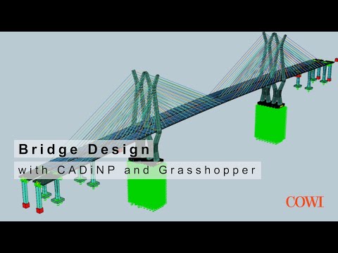 Bridge Design with CADINP and Grasshopper