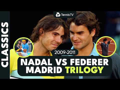Roger Federer vs Rafael Nadal in Madrid Hit Different 😮‍💨 | 2009-2011 Trilogy Best Shots