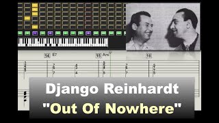 Django Reinhardt - Out of Nowhere - (1939) - Virtual Guitar Transcription by Gilles Rea