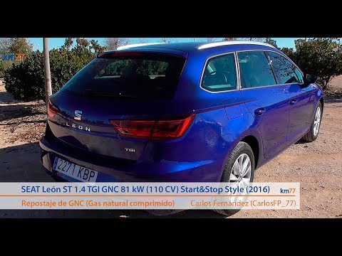 SEAT León ST 1.4 TGI GNC 2017 – Repostaje de GNC (Gas natural comprimido) | km77.com