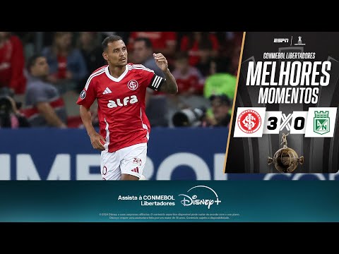 Gols e lances de Internacional x Atlético Nacional