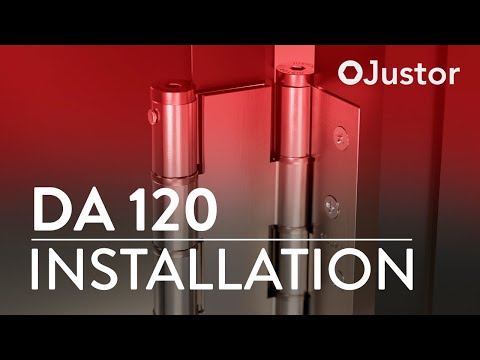 Charnières à entailler à ressort réglable double action DA 120 - noir JUSTOR