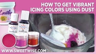 preview picture of video 'How to Get Vibrant Icing Colors Using Dust by www.SweetWise.com'