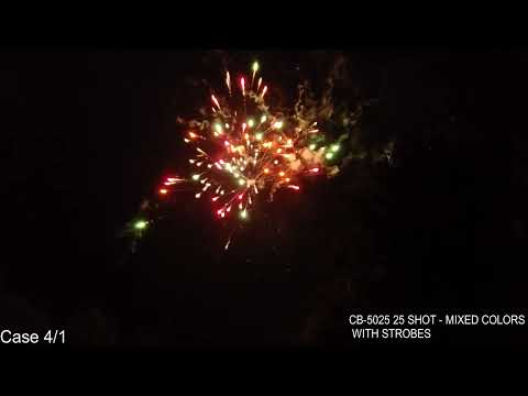 CB-5025 25 SHOT - MIXED COLORS WITH STROBES