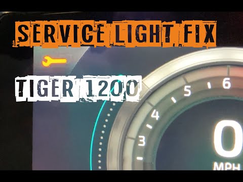 Triumph Tiger 1200 - Service Light Fix