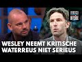 Wesley neemt kritische column Waterreus totaal niet serieus: 'Hij zat altijd op de bank'