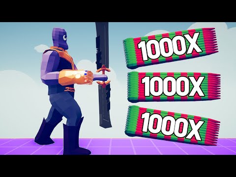 THANOS vs 1000x OVERPOWERED RANGED UNITS - TABS Totally Accurate Battle Simulator