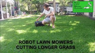E1800 cutting longer grass.