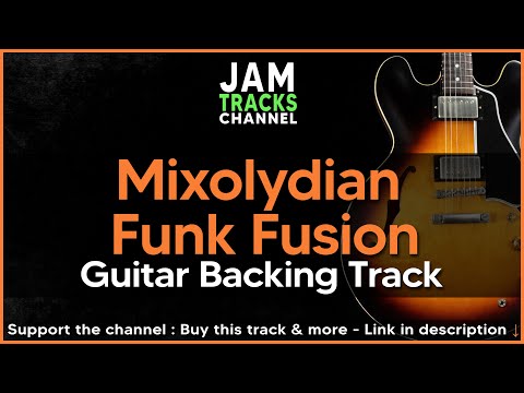 Funk Fusion Guitar Backing Track in E