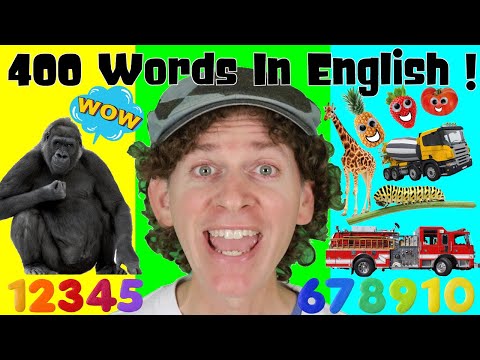 400 Words in English Chants | My First Words Series | Numbers, Animals, Vehicles, Verbs, Body Parts