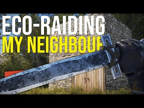 ECO-RAIDING our NEIGHBOURS BASE with SWORDS - Rust DUO Survival Gameplay (S4-E5)