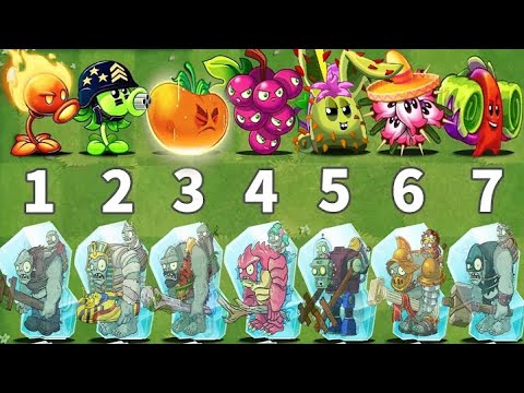 Every Plants Power Up VS Five Frozen Gargantuar - Who Will Win? - PvZ 2 Challenge