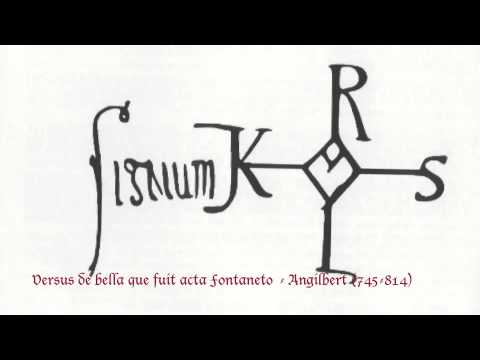 Angilbert (745-814) Versus de bella que fuit acta Fontaneto