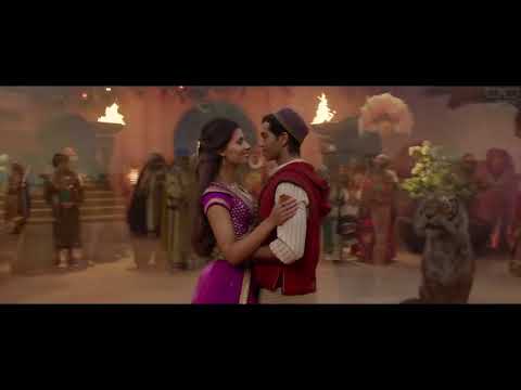 Aladdin movie kissing scene