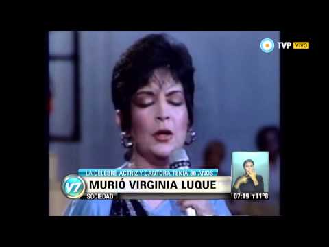 Visión 7 - Murió Virginia Luque