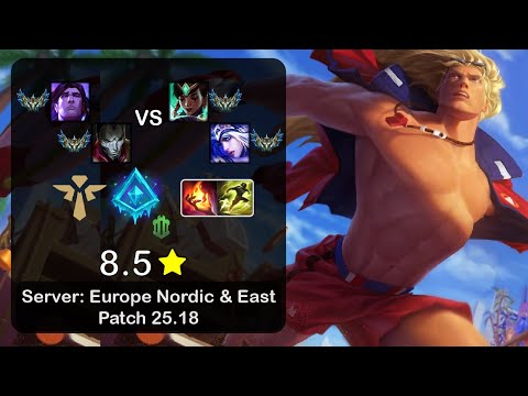 Taric Support + Jhin vs Karma + Ashe - EUNE Challenger - Patch 25.18