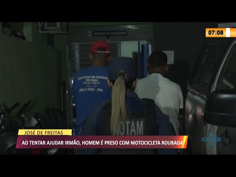 Ao tentar ajudar irmaÌƒo, homem eÌ preso com motocicleta roubada 14 09 2021