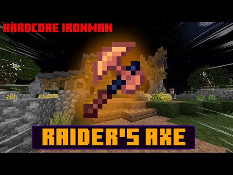 I Got The RAIDERS AXE - Hypixel Skyblock Hardcore Ironman ep. 1