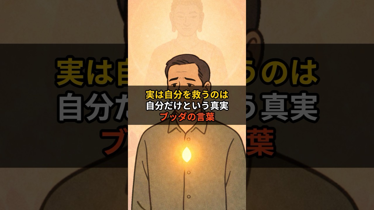 実は“自分を救うのは自分だけ”という真実｜ブッダの言葉