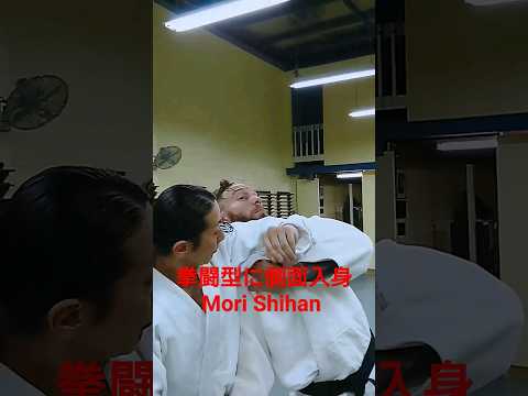 ジャブ ストレートに側面入身投げを仕掛ける Mori Shihan 豪州流合氣柔術 森師範Goshu-Ryu Aiki Jujutsu aikidoyoshinkan