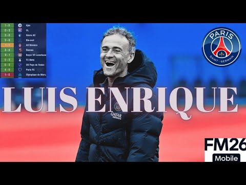 Luis Enrique PSG Tactic | FM Mobile 26 | Football Manager Mobile 2026