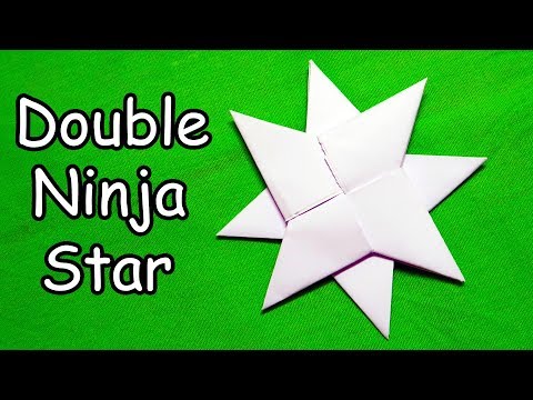 How to make a Double Ninja Star - Origami