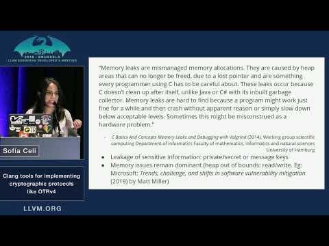 2019 EuroLLVM Developers’ Meeting: S. Celi “Clang tools for implementing cryptographic protocols...”