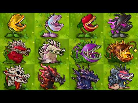 All CHOMPER Plants Showcase in PVZ Fusion 3.4 | Plants Vs Zombies Mod