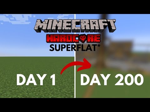 Insane Minecraft Hardcore Challenge on SuperFlat