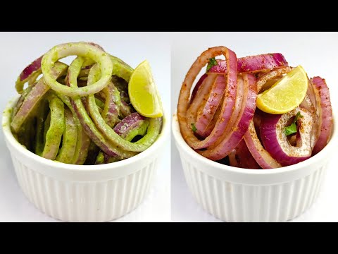3 Best Lacha piyaz recipe | Restaurant style onion salad