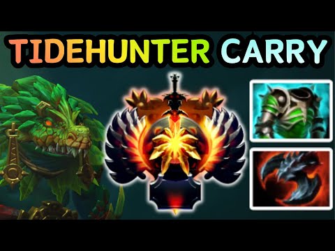 🔥 TIDEHUNTER CARRY DAMAGE BUILD  HURTS SO MUCH | DOTA 2 GAMEPLAY 🔥